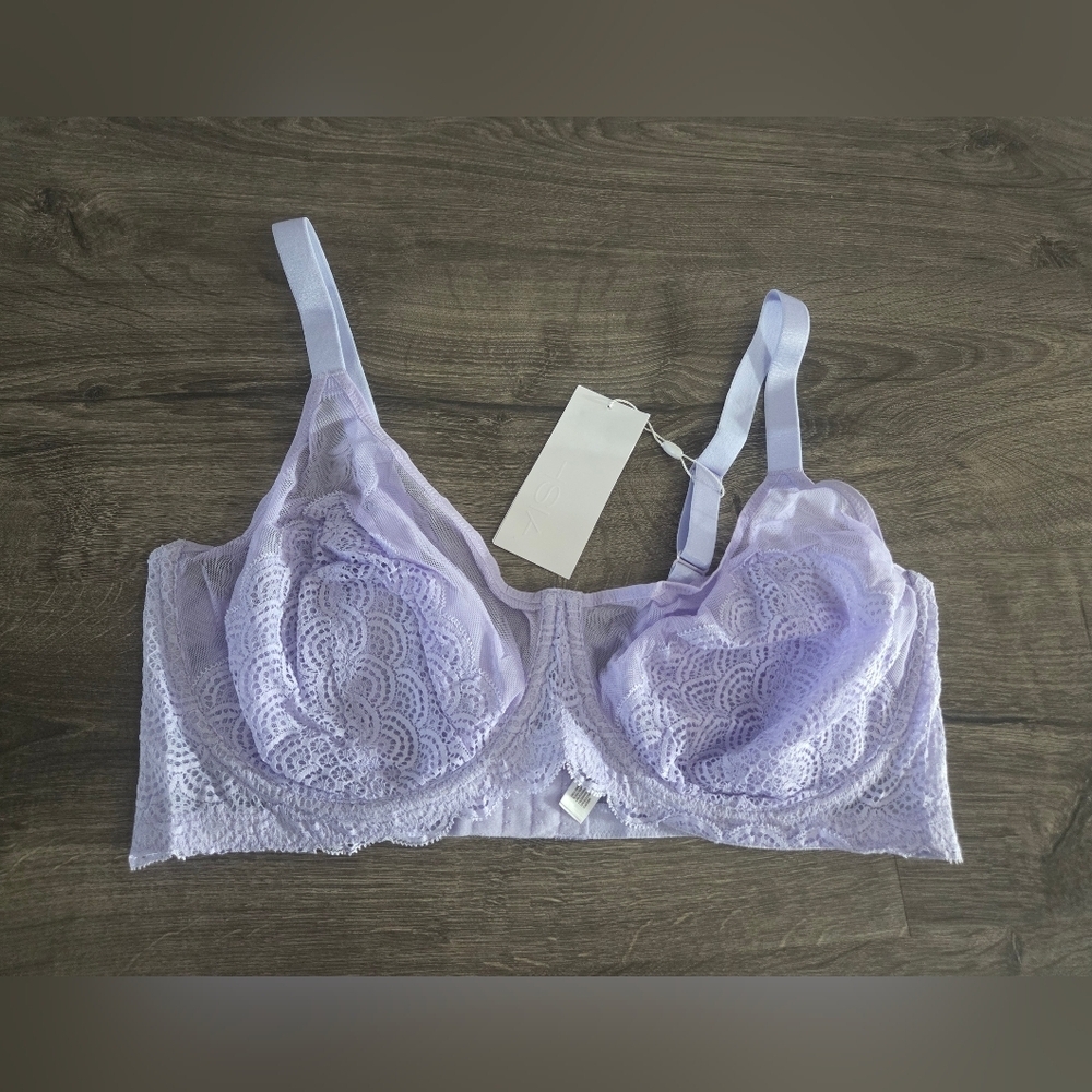 Women's Full Coverage Lace Plus Size Bra Size 40DDD - NWT